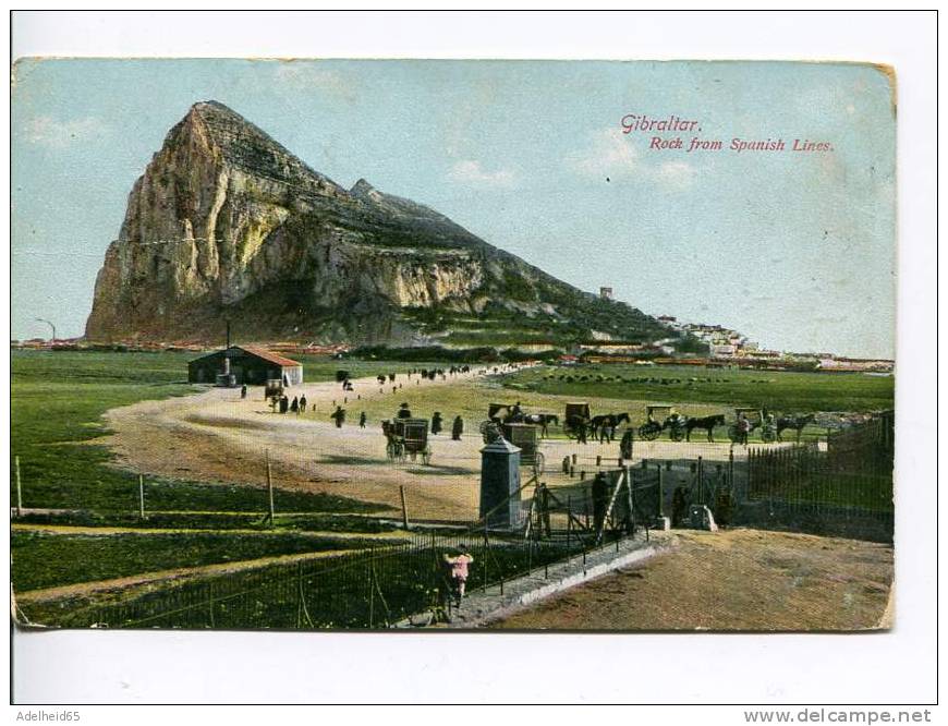 Gibraltar Rock From Spanish Lines - Gibraltar