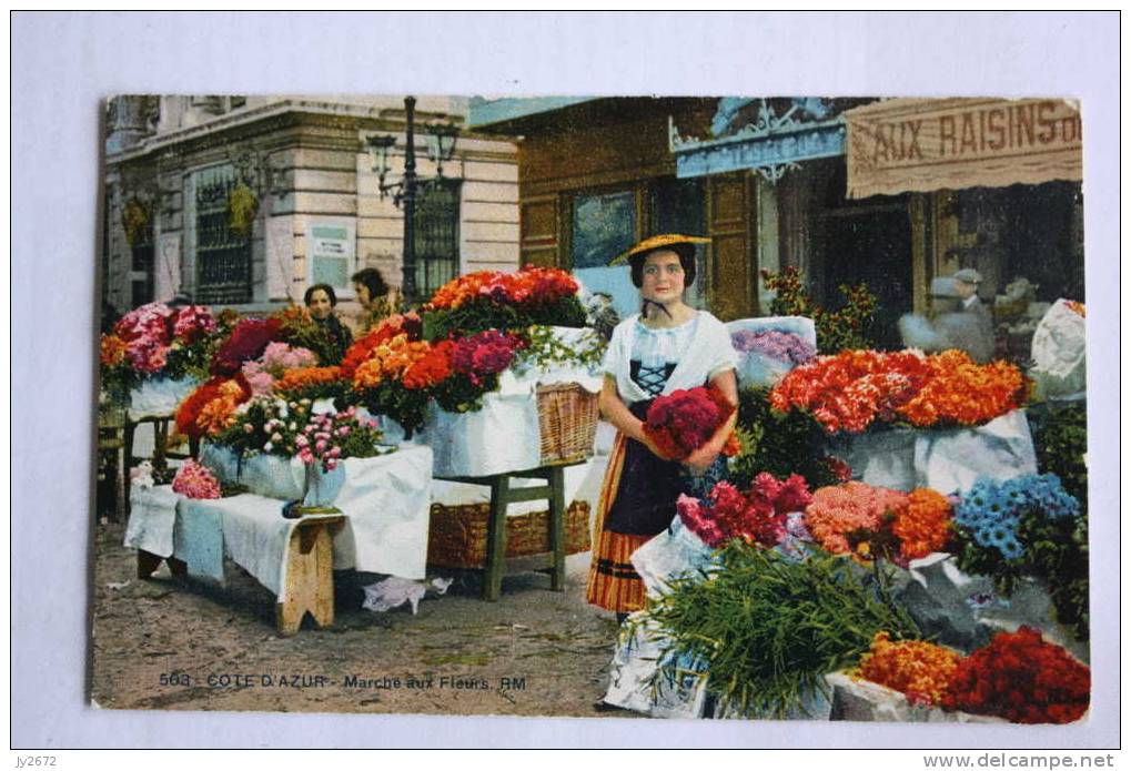 Cote D´Azur. Marché Aux Fleurs. Probablement Nice. - Autres & Non Classés