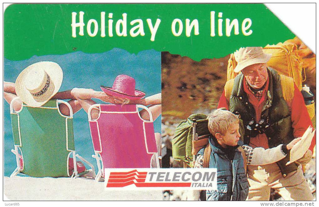 SCHEDE TELEFONICHE - PHONECARD - TELECARTE - SCHEDA TELEFONICA "HOLIDAY ON LINE" - Publiques Figurées Ordinaires