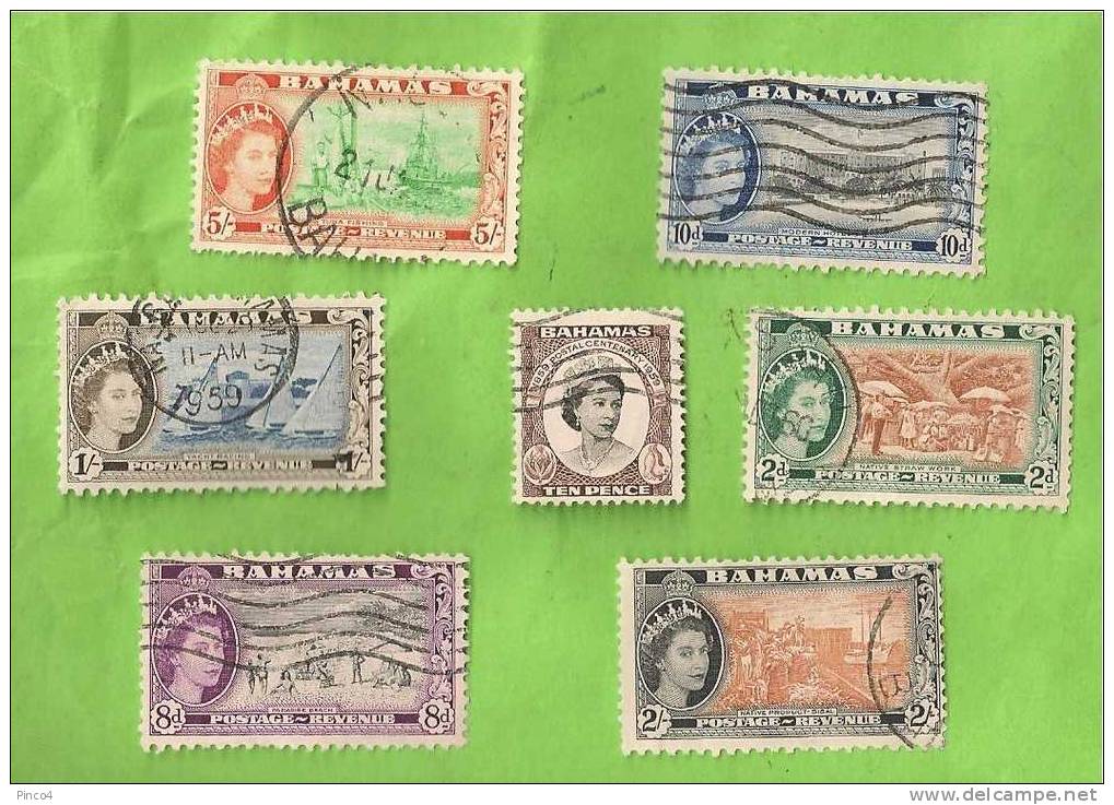 LOTTICINO DI 7 FRANCOBOLLI BAHAMAS - Bahamas (1973-...)