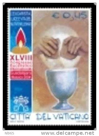 STATO CITTA' DEL VATICANO - VATIKAN STATE - GIOVANNI PAOLO II ANNO 2004 - CONGRESSO EUCARISTICO - NUOVI MNH ** - Unused Stamps