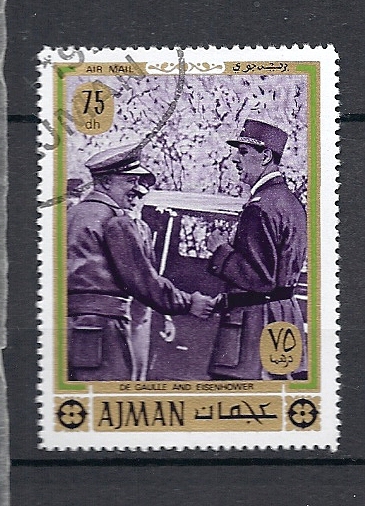 OBL AJMAN STATE  Hommage Au Général De Gaulle - De Gaulle (General)