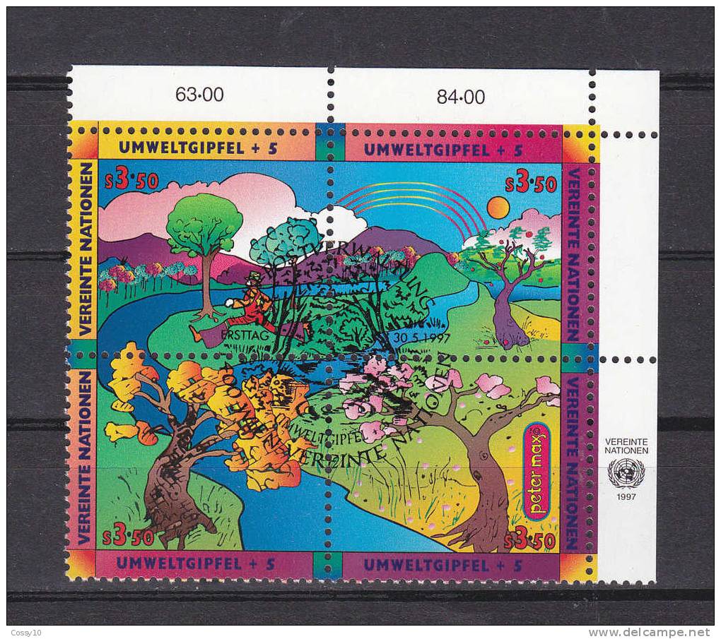 NATIONS  UNIES  VIENNE     1997  N° 246 à 249  OBLITERES    CATALOGUE YVERT - Oblitérés