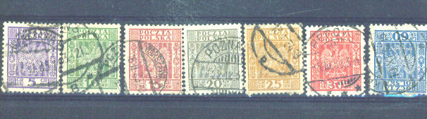 POLAND - 1932 Values As Scan FU - Unused Stamps