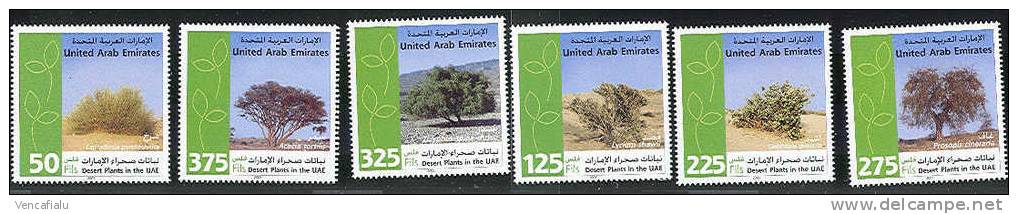 United Arab Emirates 2005 - Trees, Set Of 6 Stamps,  MNH - Emiratos Árabes Unidos