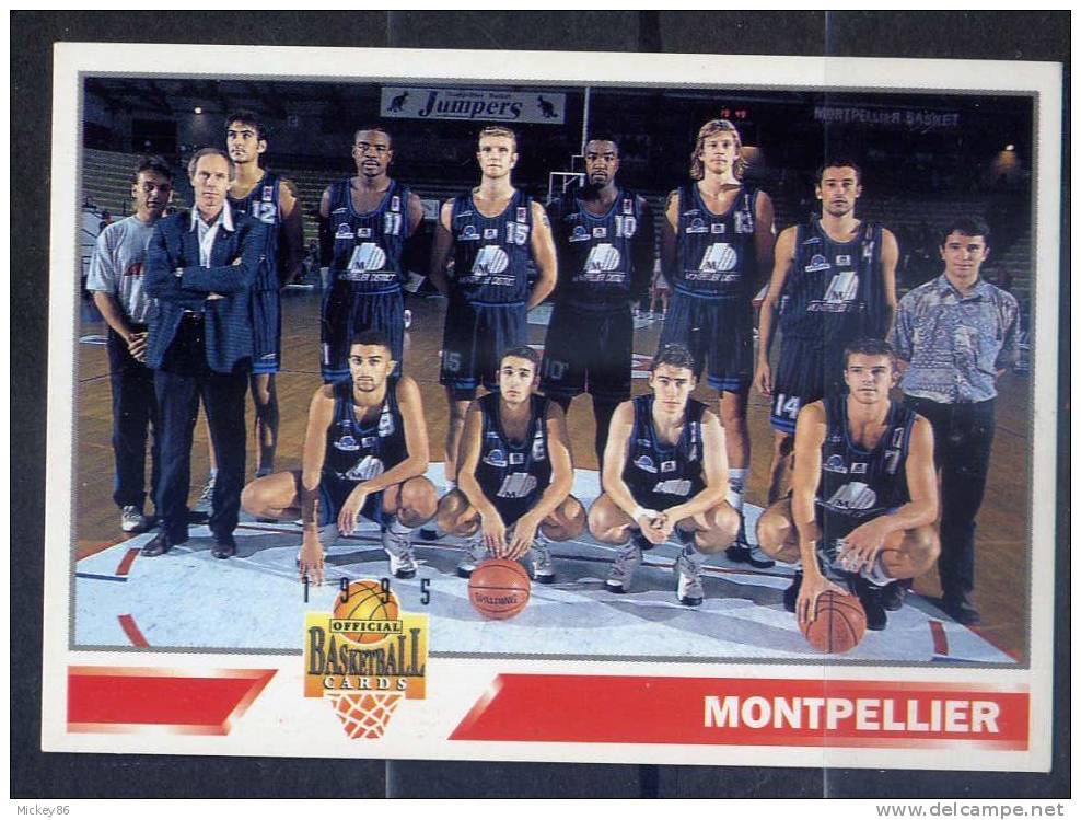 Carte De Collection--Basket ---FRANCE--PANINI--1995-- Equipe De MONTPELLIER  Masculine-  N° 148 --- - Edition Française