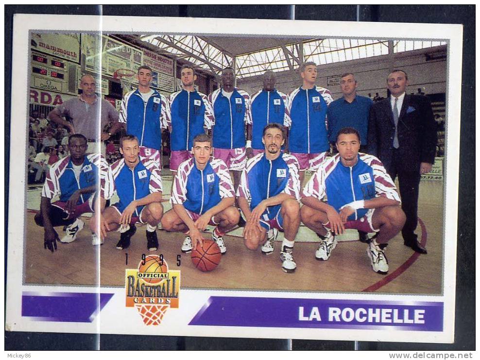 Basket ---FRANCE--PANINI--1995--Equipe De LA  ROCHELLE   Masculine-  N° 175 --- - Autres & Non Classés