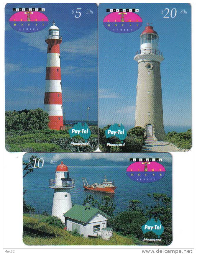 AUSTRALIA PAYTEL / LIGHTHOUSES SET - Phares