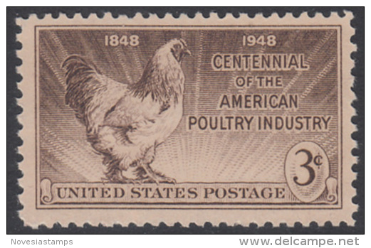 !a! USA Sc# 0968 MNH SINGLE - Poultry Industry - Ongebruikt
