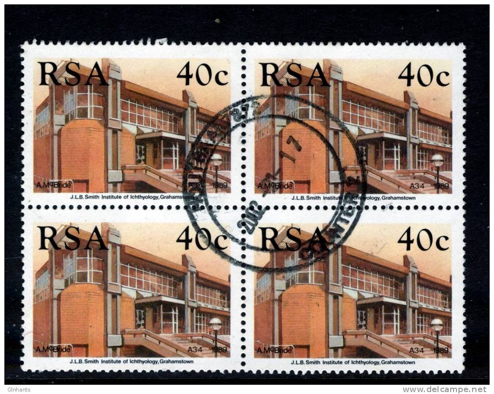 SOUTH AFRICA RSA - 1989 COLECANTH ANNIV BLOCK FINE USED - Used Stamps