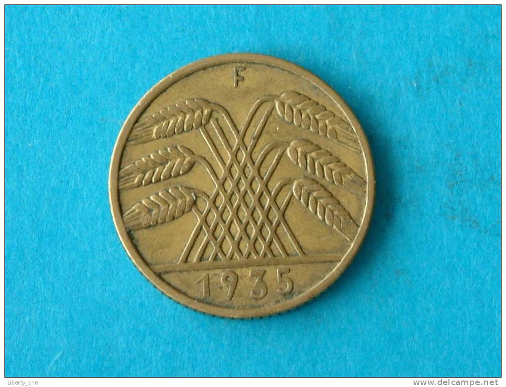 1935 F - 10 REICHSPFENNIG / KM 40 ( For Grade, Please See Photo ) ! - 10 Reichspfennig