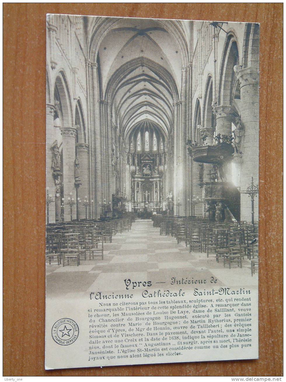 Intérieur De L'Ancienne Cathédrale Saint Martin - Anno 1912 ( Zie Foto Details ) !! - Ieper