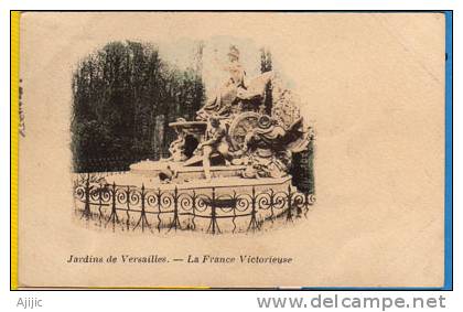 Yvert # 102 Sur Carte Postale La France Victorieuse  5 Nov 1900, Voir Recto-verso, Adressee En Italie - 1898-1900 Sage (Type III)