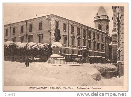 CAMPOBASSO - PAESAGGIO INVERNALE - PALAZZO DEL GOVERNO - 1937 - Campobasso