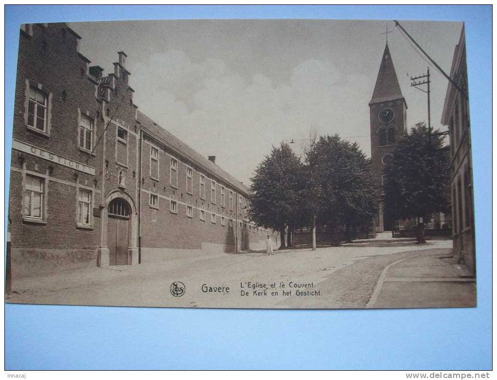 Réf: 58-13-25.                   Gavere    L'Eglise Et Le Couvent (id: En Néerl )    ( Brunâtre ). - Gavere