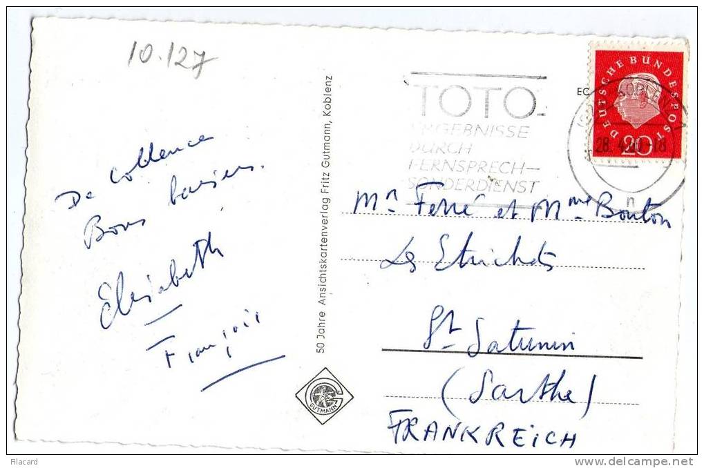 10127    Germania  Marksburg  VG  1960 - Braubach