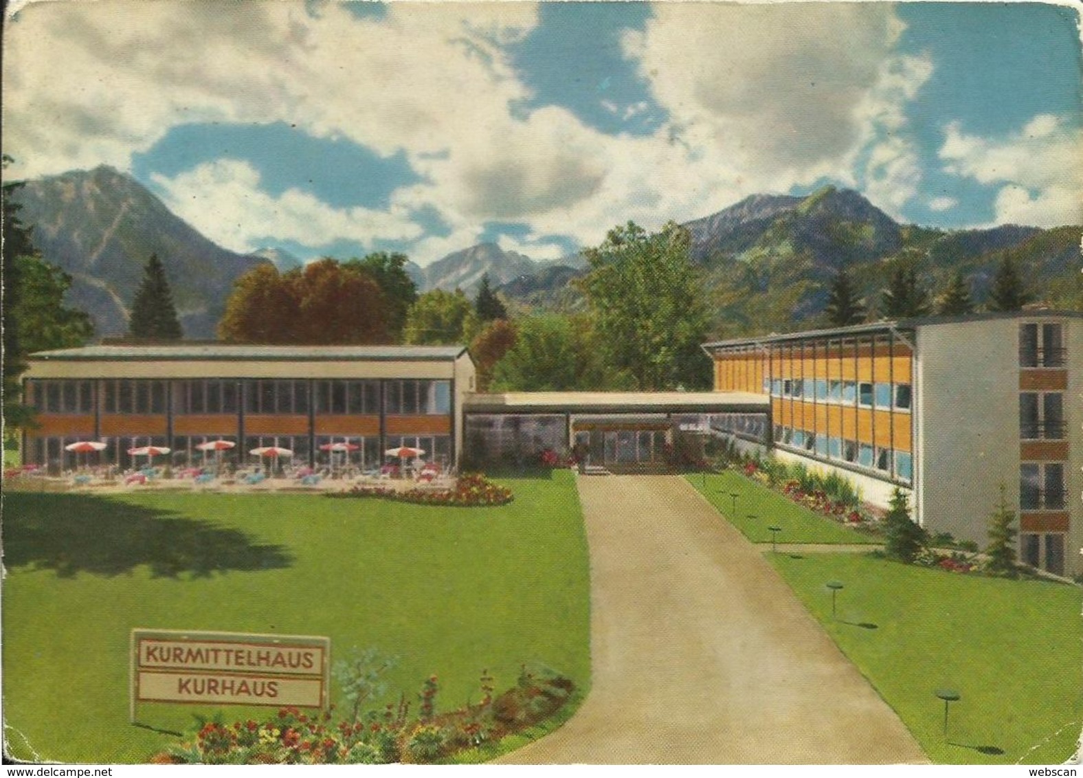 AK Oberstdorf Allgäu Kurmittelhaus Farbfoto ~1960 #0831 - Oberstdorf