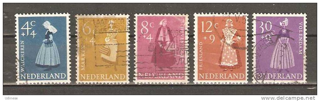 NETHERLANDS 1958 - COSTUMES - CPL. SET - USED OBLITERE GESTEMPELT - Used Stamps