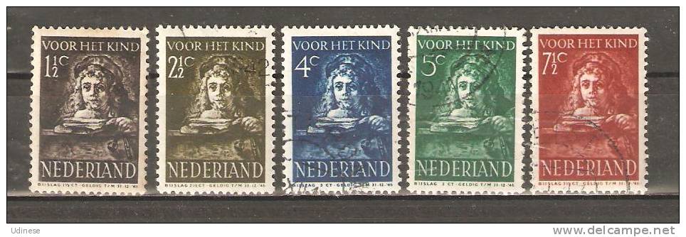 NETHERLANDS 1941 - CHILD WELFARE  - REMBRANDT  - CPL. SET - USED OBLITERE GESTEMPELT - Rembrandt