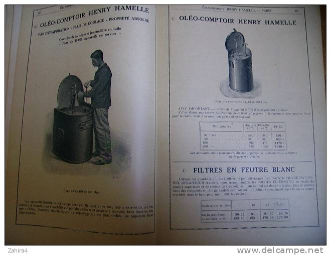 VALVOLINE-HENRY  HAMELLE - Paris - Catalogue Complet Outillage - Huile - Metaux ...etc - Auto