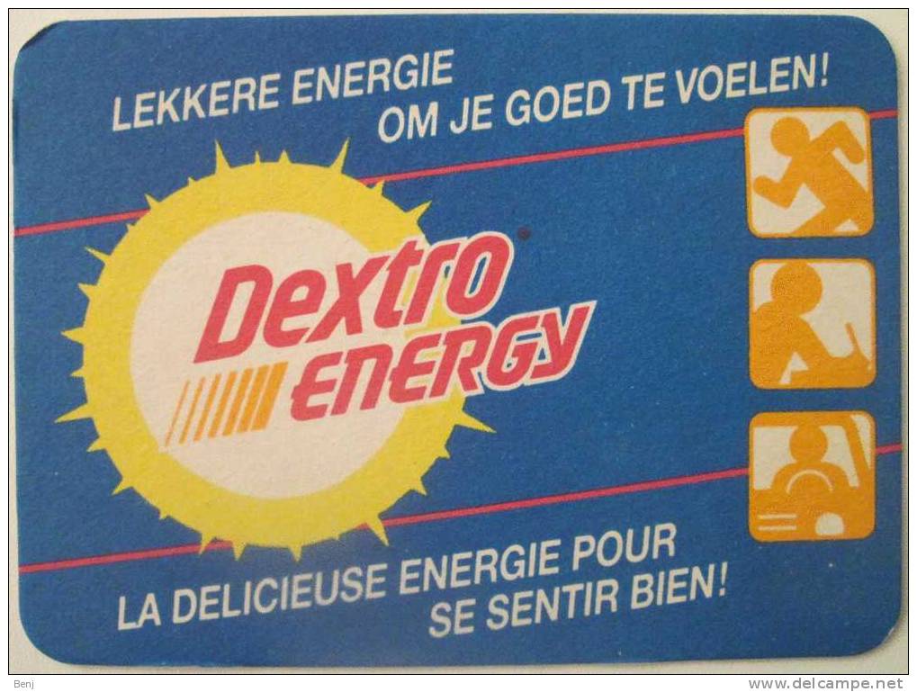 Sous-bock DEXTRO ENERGY Lekkere Energie Om Je Goed Te Voelen - La Délicieuse énergie Pour Se Sentir Bien (G) - Sous-bocks