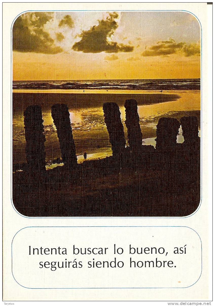 POSTAL DE ESPAÑA DE UNA PUESTA DE SOL - SUNSET  (COMERCIAL ESCUDO DE ORO) - Otros & Sin Clasificación