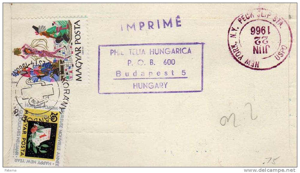 Carta, Aérea, Certificada BUDAPEST 1966 , Cruz Roja ( Hungria) Cover, Letter - Storia Postale