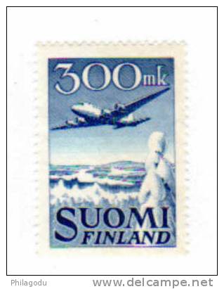 20° De La Cie Finnair En 1950  , Avion 3 **, Cote 22,50 € - Neufs