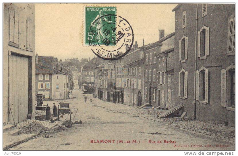BLAMONT Rue De Barbas - Blamont