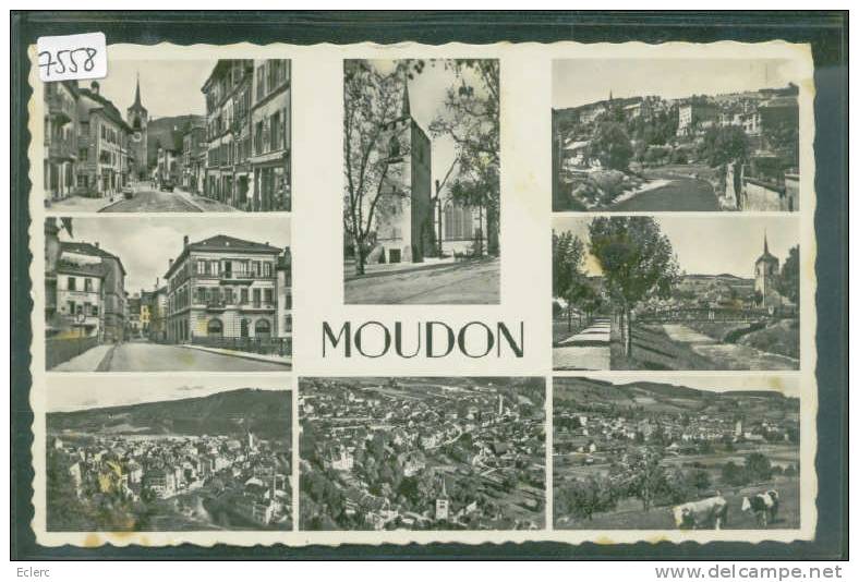 DISTRICT DE MOUDON ///  MOUDON - MULTIVUE - ( FORT PLI DIAGONAL ) - Moudon