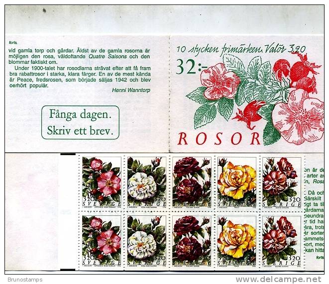 SWEDEN/SVERIGE - 1994  ROSES   BOOKLET   MINT NH - 1981-..