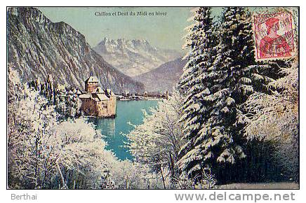 SUISSE VD - Chillon Et Dent Du Midi En Hiver - Other & Unclassified