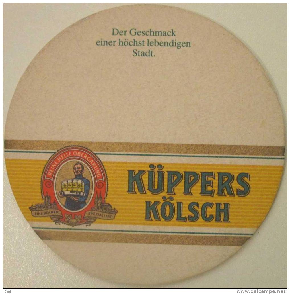 Sous-bock KÜPPERS KÖLSCH Reine Helle Obergarung (G) - Sous-bocks