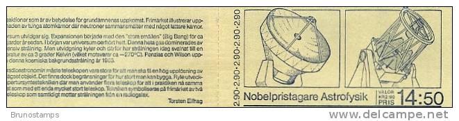 SWEDEN/SVERIGE - 1987 NOBEL PRIZE  BOOKLET  MINT NH - 1981-..