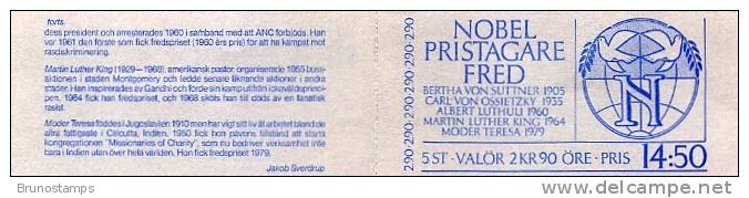 SWEDEN/SVERIGE - 1986 NOBEL PRIZE  BOOKLET  MINT NH - 1981-..