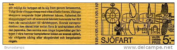 SWEDEN/SVERIGE - 1974  CARGO BOATS  BOOKLET  MINT NH - 1951-80