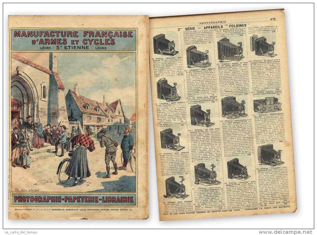 MANUFACTURE FRANCAISE D´ARMES ET CYCLES. LOIRE, ST. ETIENNE.PARIS, CHROMOTYPIE E. PIGELET, S.D. (PRIMI ´900). - Altri & Non Classificati