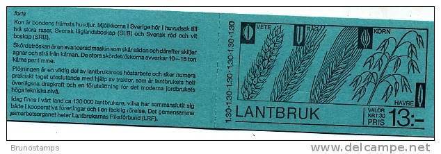 SWEDEN/SVERIGE - 1979  AGRICOLTURE  BOOKLET  MINT NH - 1951-80