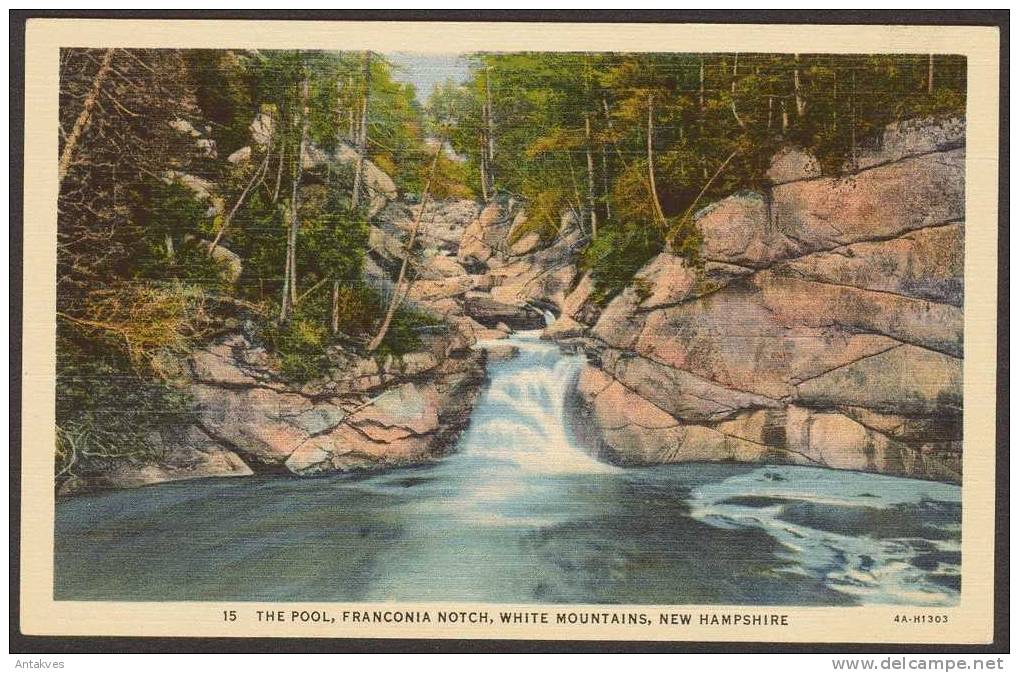 USA Postcard The Pool, Franconia Notch NH New Hampshire - White Mountains