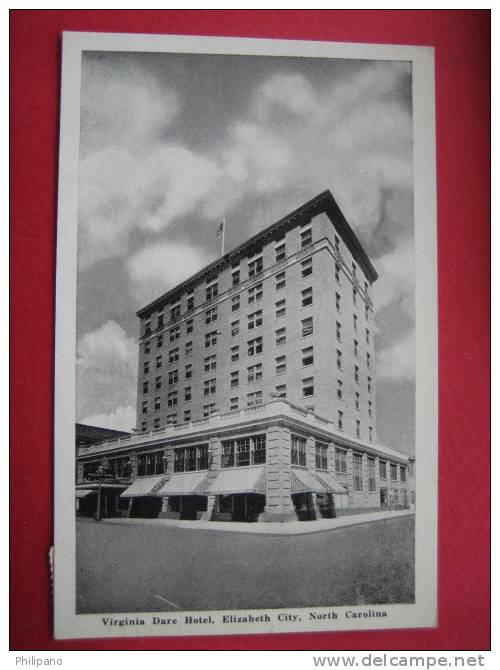 Elizabeth City NC   Virginia Dare Hotel   1940 Cancel - Other & Unclassified