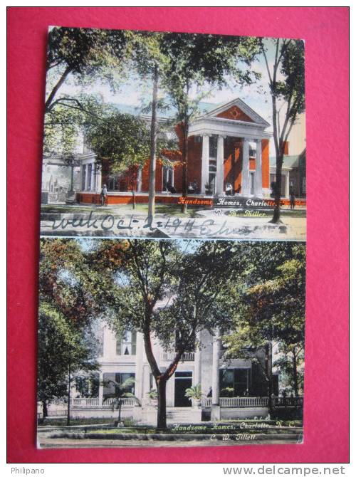 Charlotte NC   Multi Views  Miller Home Top, Bottom Tillett Home   Circa 1910 - Charlotte