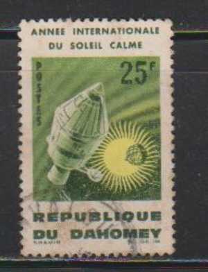 Dahomey  1964 Used,  Inter. Quit Sun Year, Satellite, Astronomy, Science - Used Stamps