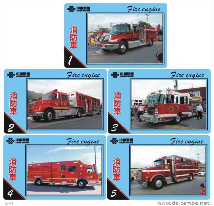 A04345 China phone cards Fire Engine 60pcs