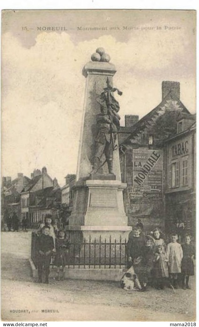 Moreuil  Monument Aux Morts  Pour  La Patrie - Moreuil