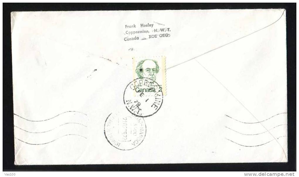 CANADA FDC,1COVER,MARINE AERADIO STATION,COPPERMINE 1979. - 1971-1980