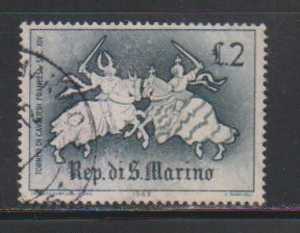 San Marino Used  1963, Ancient Tournments On Horses, Sports - Usati