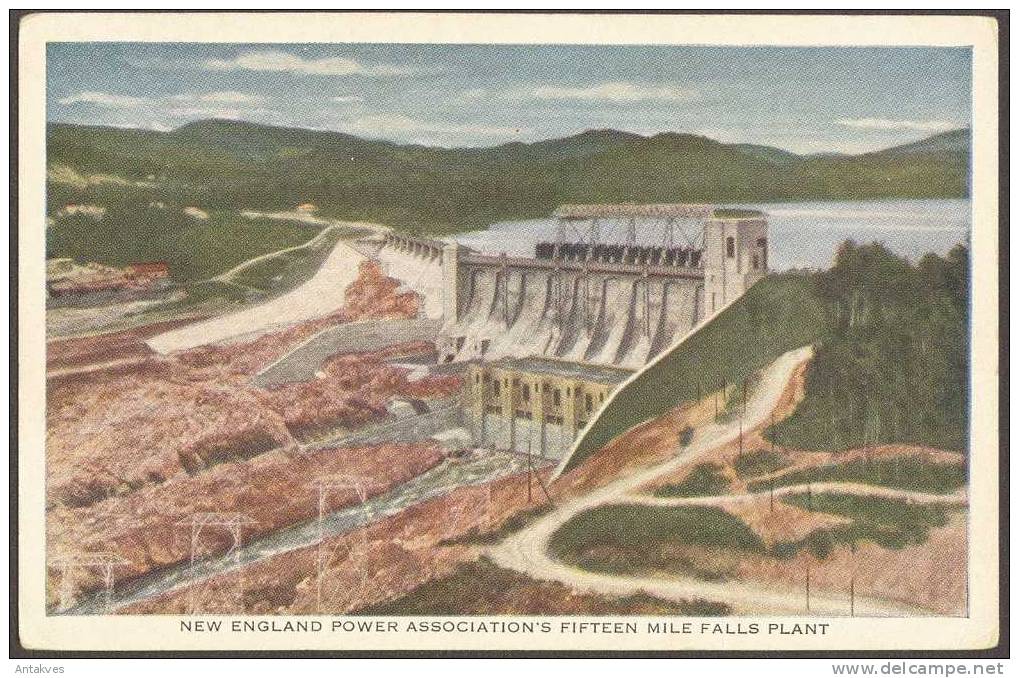 USA Postcard New England Power Association´s 15 Mile Falls Plant New Hampshire - Sonstige & Ohne Zuordnung