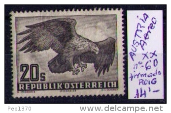 AUSTRIA 1950-1953 - PAJAROS - YVERT  Nº 60 Aereo - Sonstige & Ohne Zuordnung