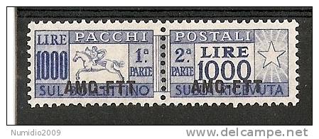 1954 TRIESTE A CAVALLINO LUSSO MNH ** - RR7519 - Postal And Consigned Parcels