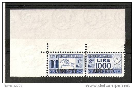 1954 TRIESTE A CAVALLINO EXTRA LUSSO MNH ** - RR7521 - Postal And Consigned Parcels